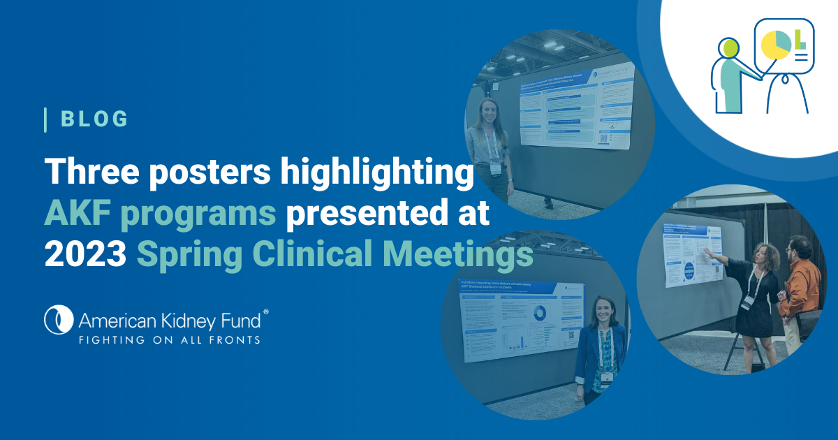 Three posters highlighting AKF programs presented at 2023 Spring